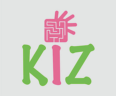 Logo des Angebots in grün und pinken Buchstaben